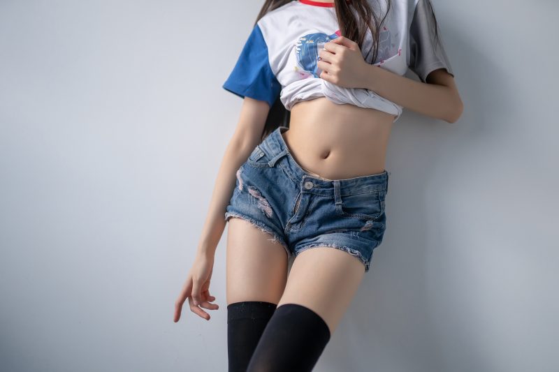 图片[4]-风之领域 NO.121 牛仔短裤与黑丝袜[47P／135MB]