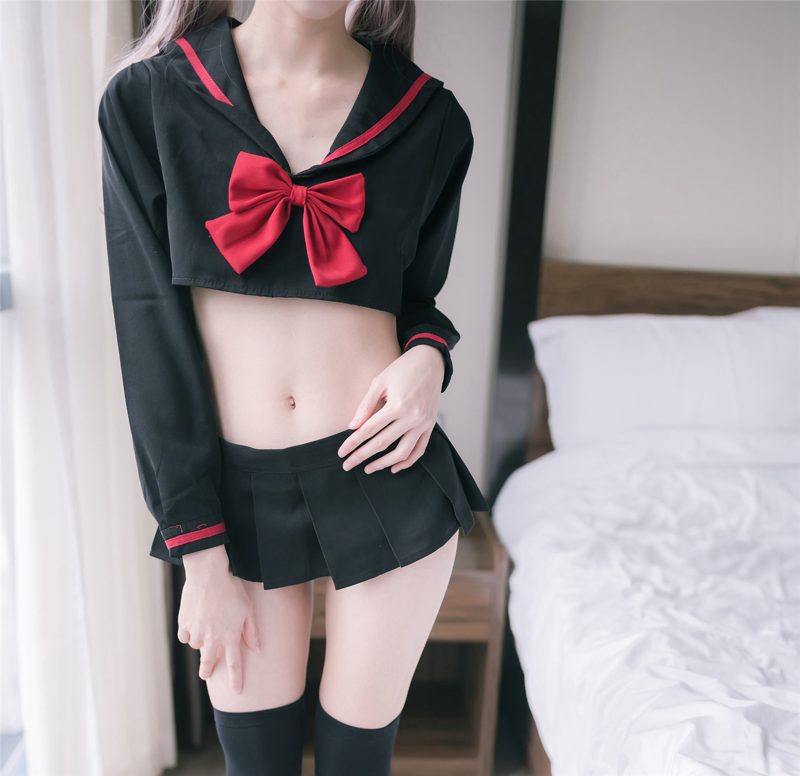 图片[1]-风之领域 NO.130黑色制服[40P／183MB]
