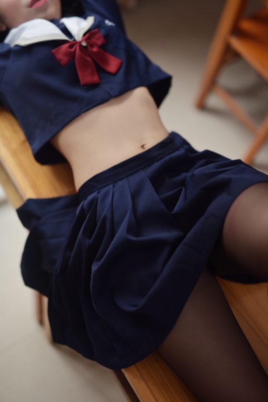 图片[4]-风之领域 NO.128 校服黑丝[49P／249MB]