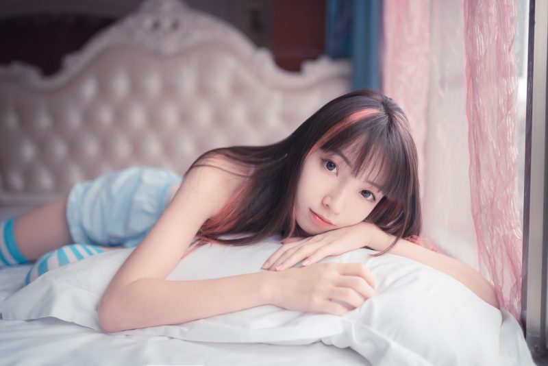 图片[2]-风之领域 NO.014 蓝白条长袜[50P／256MB]