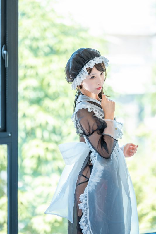 图片[2]-水淼Aqua NO.12 透明女仆 [13P]